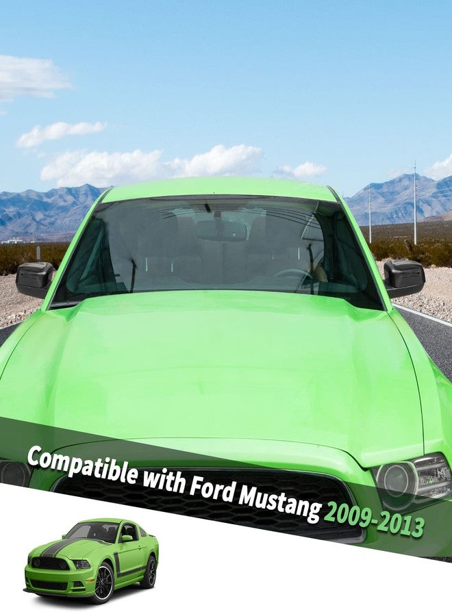 Jimen Compatible with Ford Mustang 2009-2013, Side Door Rearview Mirror Caps Cover Trim Exterior Accessories (Carbon Fiber) - Image 2